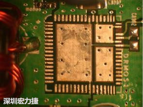 清洗后的PCB焊盘